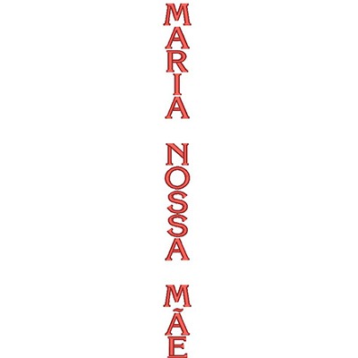 Matriz de matriz Matriz De Bordado Maria Nossa Mãe 40 Cm